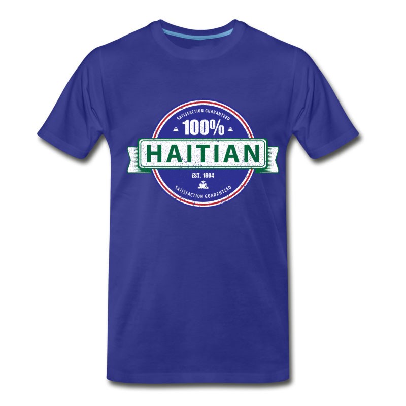 Men's 100% Percent Haitian (Full Color) T-Shirt