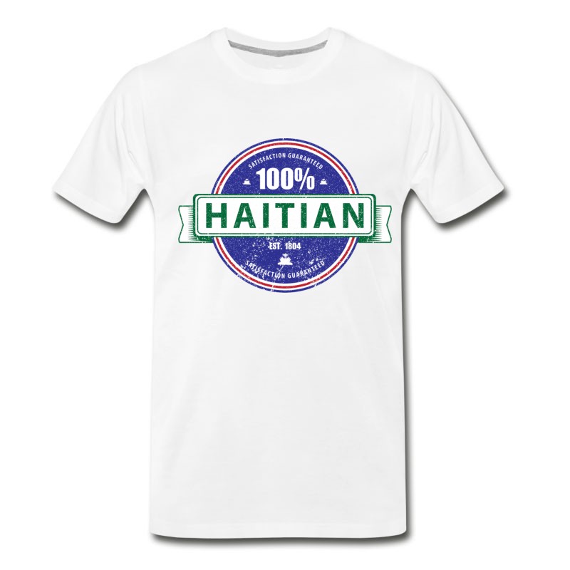 Men's 100% Percent Haitian (Full Color) T-Shirt