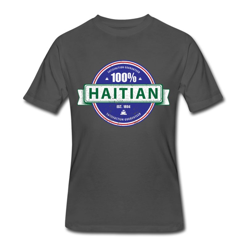 Men's 100% Percent Haitian (Full Color) T-Shirt