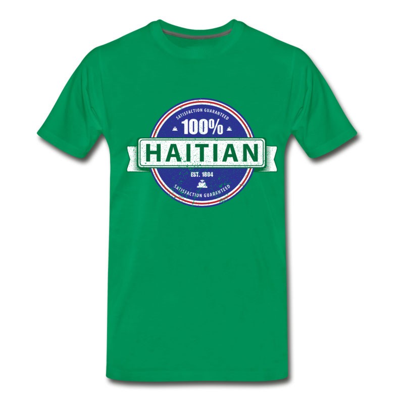 Men's 100% Percent Haitian (Full Color) T-Shirt