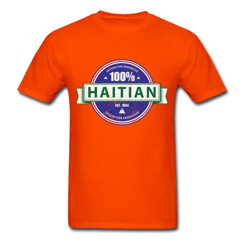 Men's 100% Percent Haitian (Full Color) T-Shirt