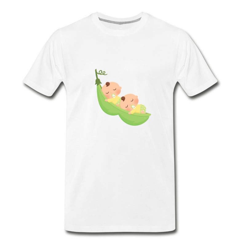 Men's 2 Peas In A Pod Twin Boys T-Shirt