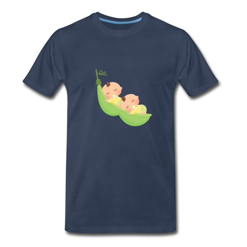 Men's 2 Peas In A Pod Twin Boys T-Shirt