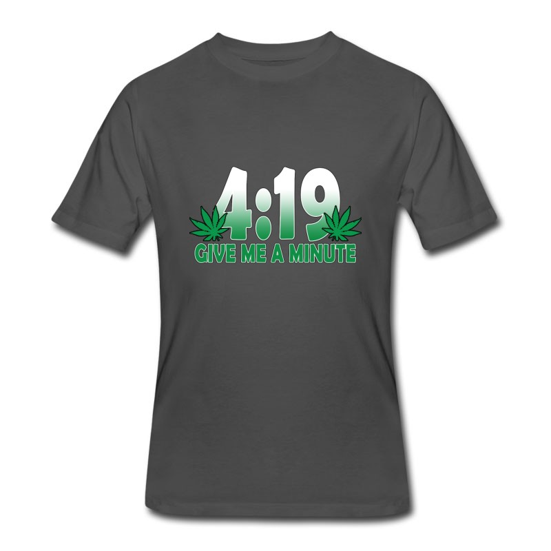 Men's 419 Give Me A Minute 420 Weed T-Shirt