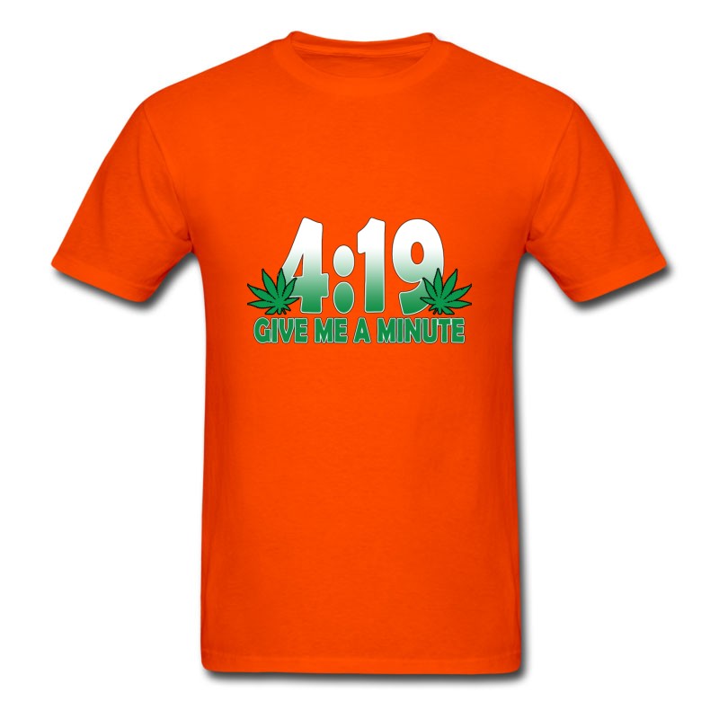 Men's 419 Give Me A Minute 420 Weed T-Shirt