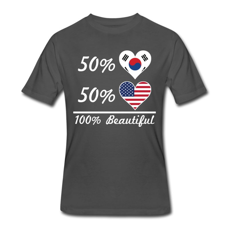 Men's 50% Korean 50% American 100% Beautiful T-Shirt