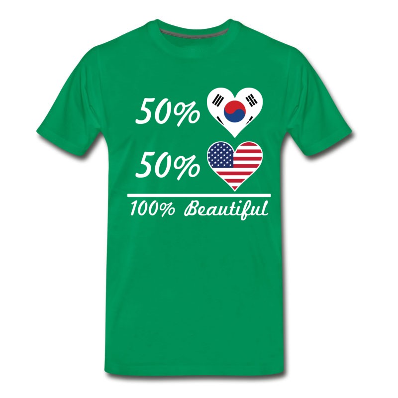 Men's 50% Korean 50% American 100% Beautiful T-Shirt