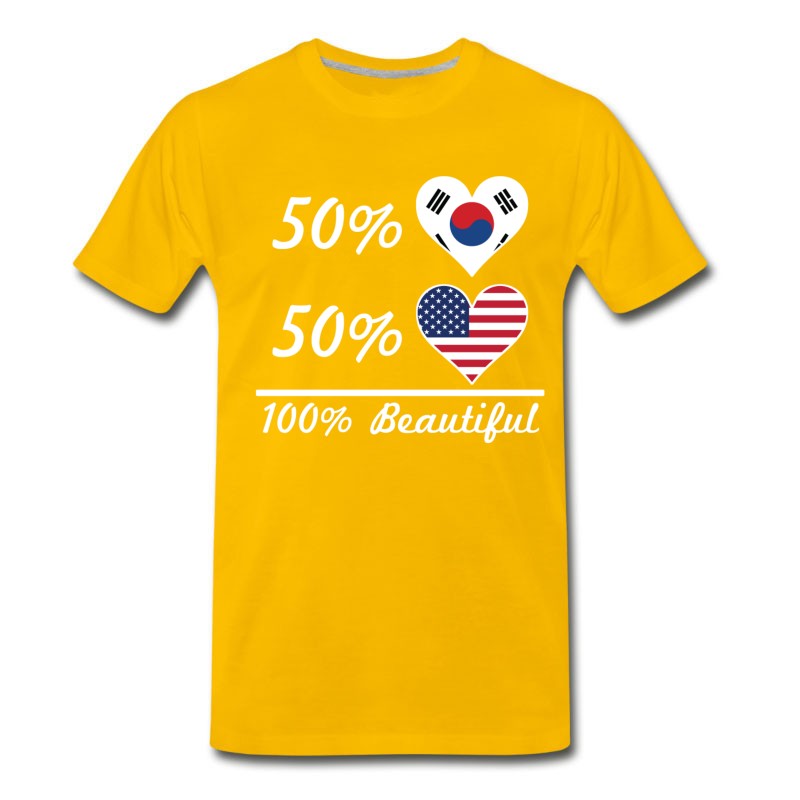 Men's 50% Korean 50% American 100% Beautiful T-Shirt