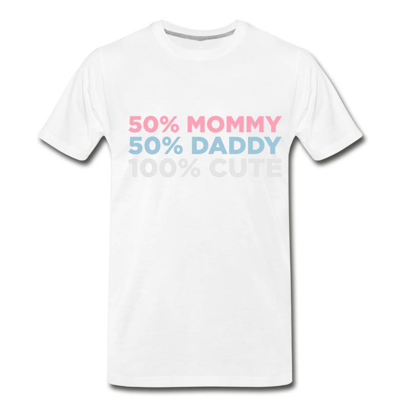 Men's 50% Mommy & 50% Daddy Comes An Adorable Baby! T-Shirt