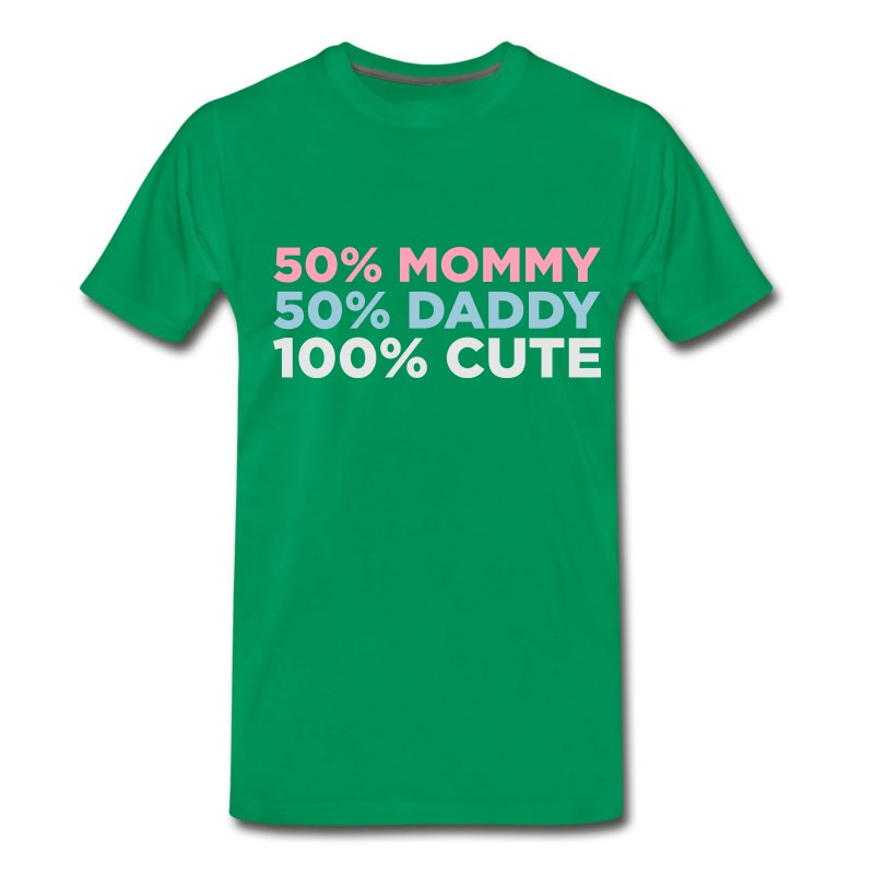 Men's 50% Mommy & 50% Daddy Comes An Adorable Baby! T-Shirt