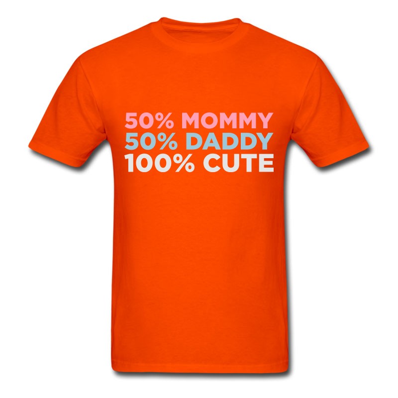 Men's 50% Mommy & 50% Daddy Comes An Adorable Baby! T-Shirt