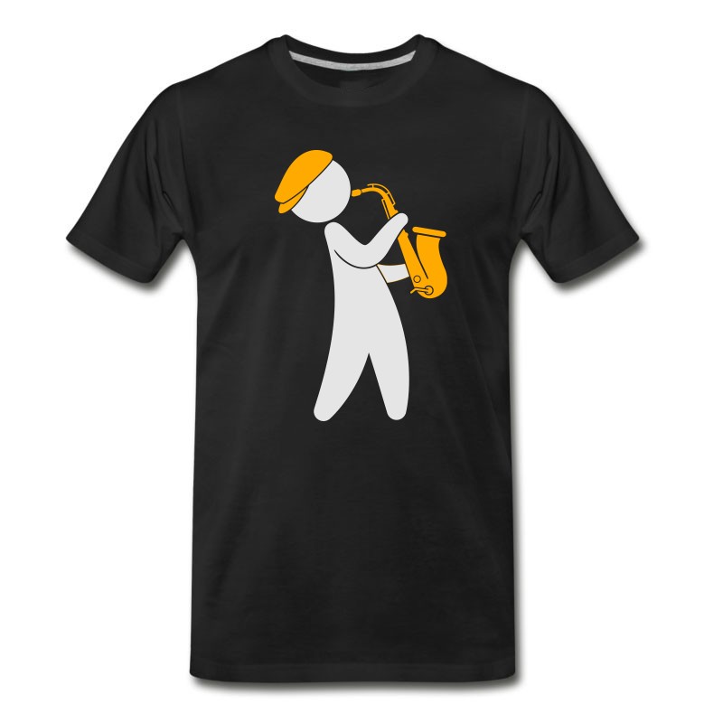 Men's A Jazz Musician Playing On The Saxophone T-Shirt