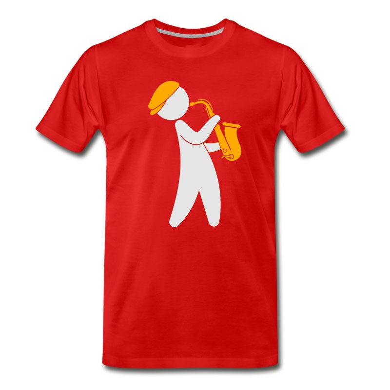 Men's A Jazz Musician Playing On The Saxophone T-Shirt