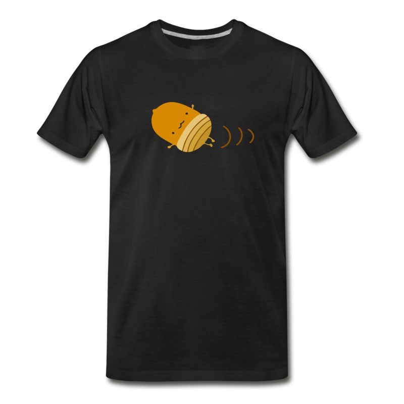 Men's Acorn Nut Emoji Cute Roll T-Shirt