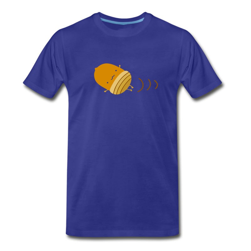 Men's Acorn Nut Emoji Cute Roll T-Shirt