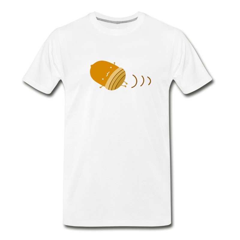 Men's Acorn Nut Emoji Cute Roll T-Shirt