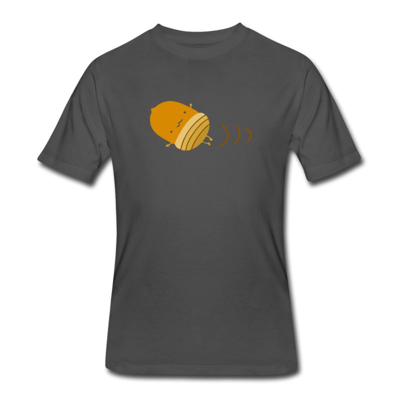 Men's Acorn Nut Emoji Cute Roll T-Shirt