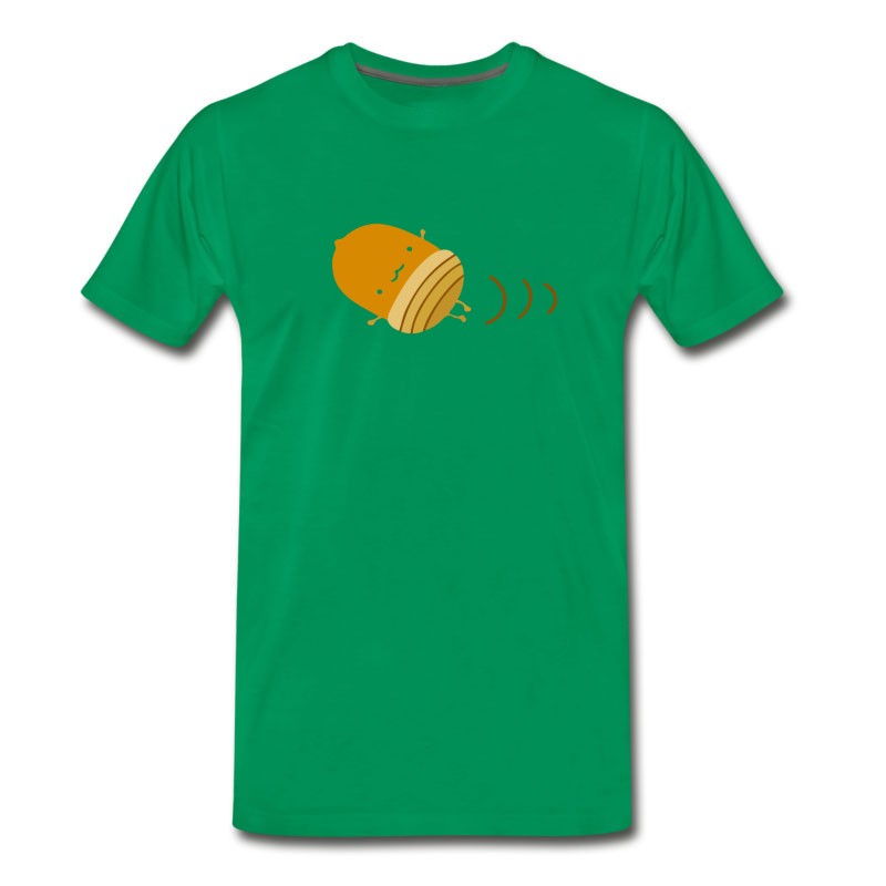 Men's Acorn Nut Emoji Cute Roll T-Shirt