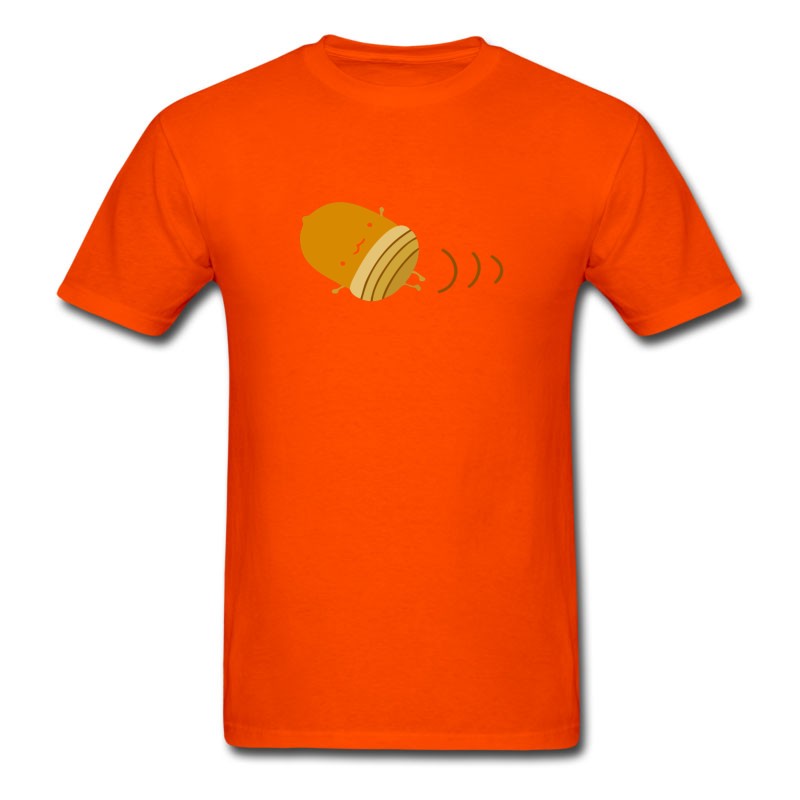 Men's Acorn Nut Emoji Cute Roll T-Shirt