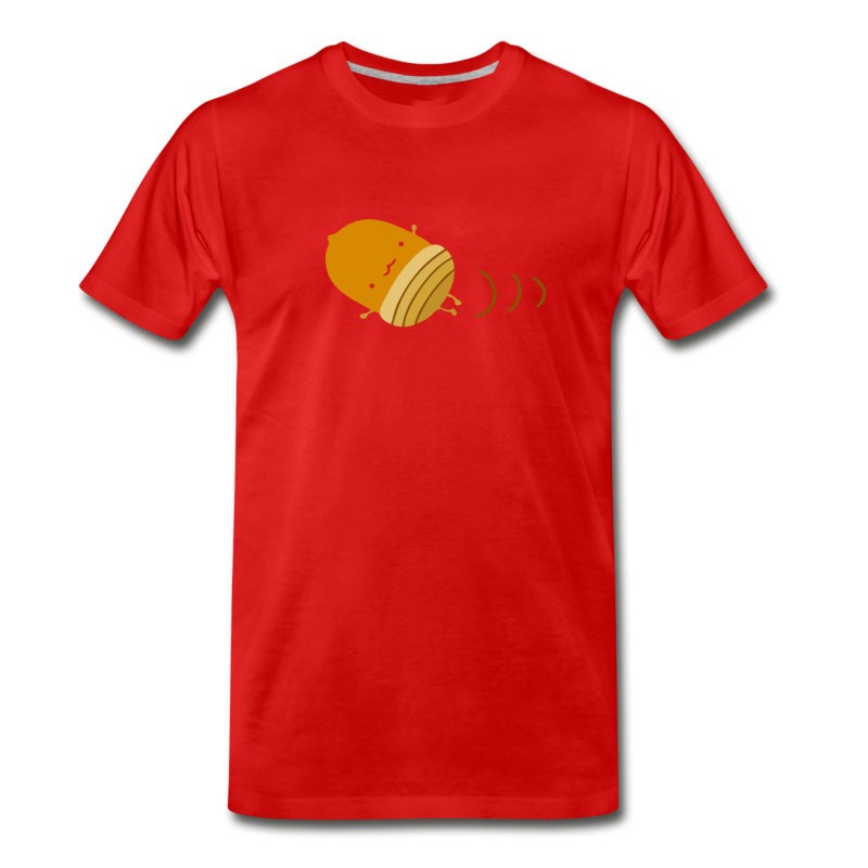 Men's Acorn Nut Emoji Cute Roll T-Shirt