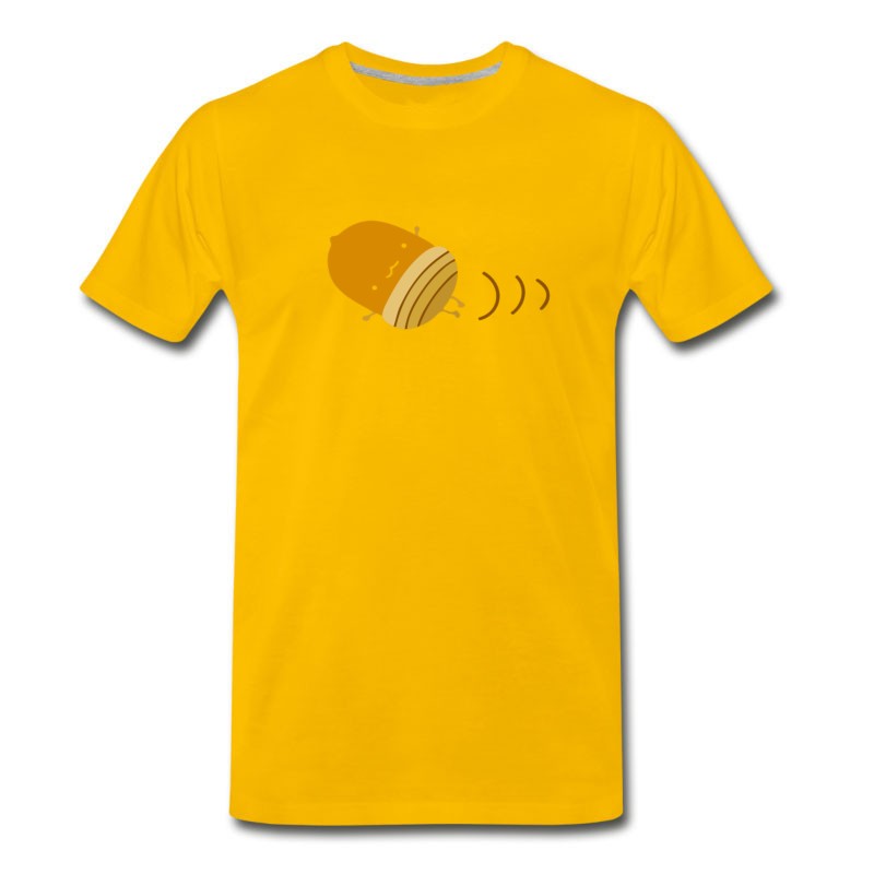 Men's Acorn Nut Emoji Cute Roll T-Shirt