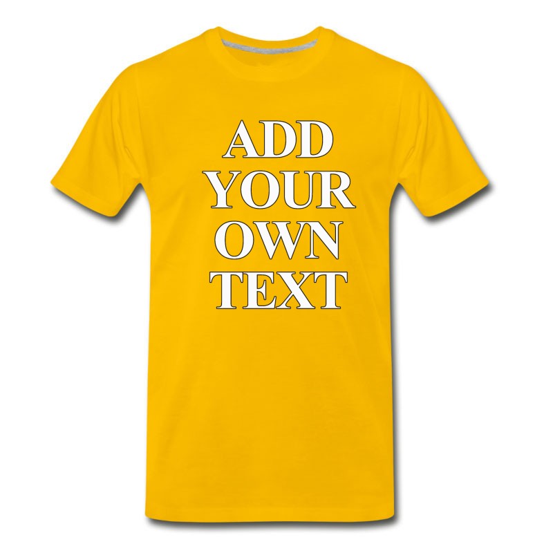 Men's Add Your Own Text T-Shirt