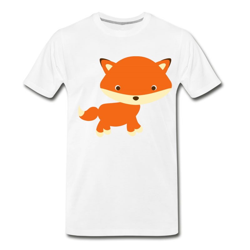 Men's Adorable Fox Standing Gift Present Idea T-Shirt