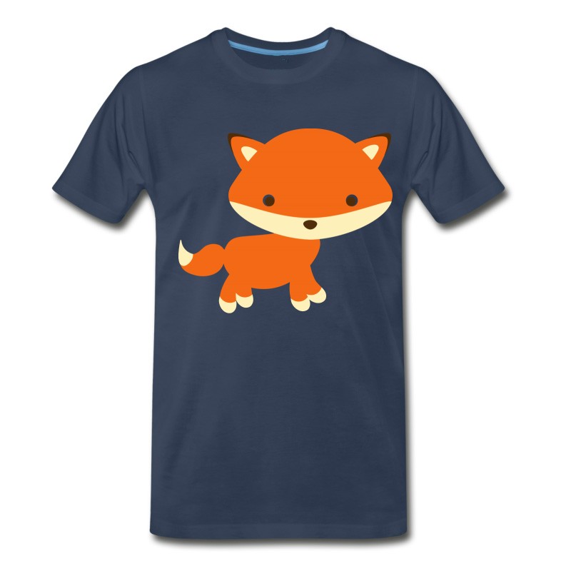 Men's Adorable Fox Standing Gift Present Idea T-Shirt