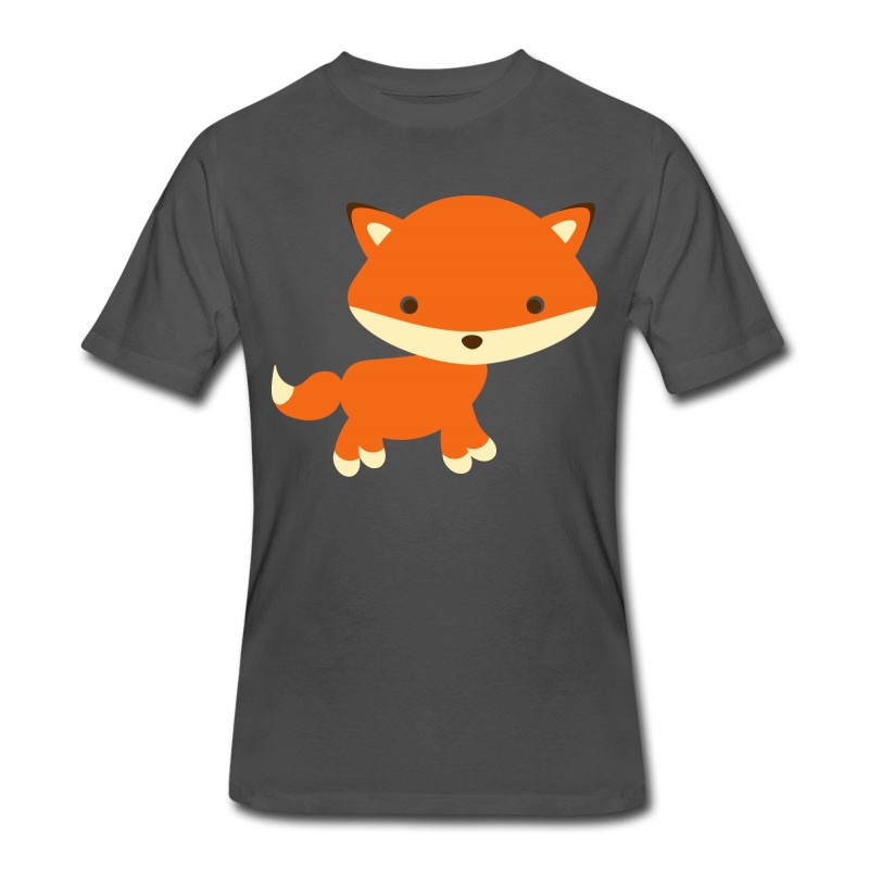 Men's Adorable Fox Standing Gift Present Idea T-Shirt