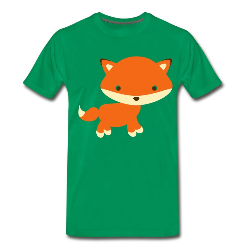 Men's Adorable Fox Standing Gift Present Idea T-Shirt