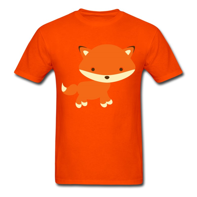 Men's Adorable Fox Standing Gift Present Idea T-Shirt