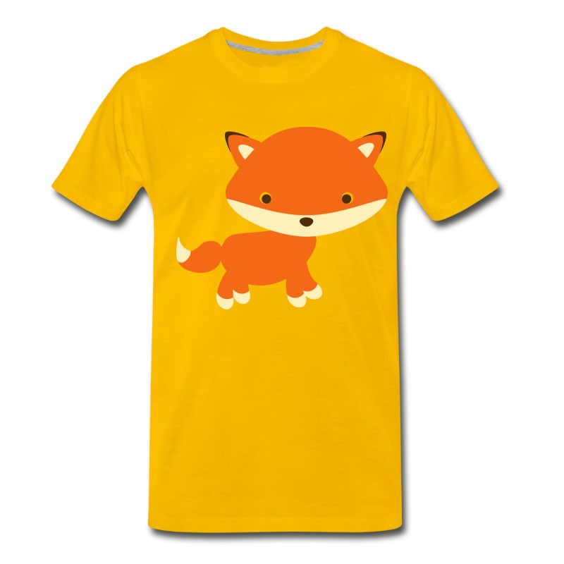 Men's Adorable Fox Standing Gift Present Idea T-Shirt