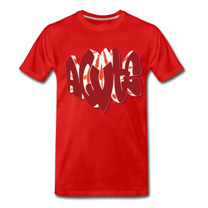 Men's Agvte_graffiti_dark_red T-Shirt