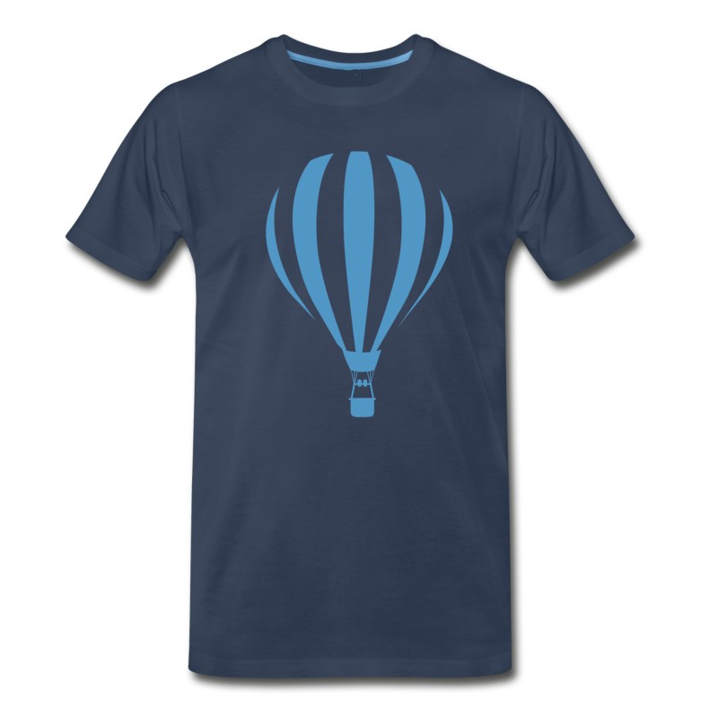 Men's Airplane Aeroplane Flugzeug Heissluftballon Air Ba T-Shirt