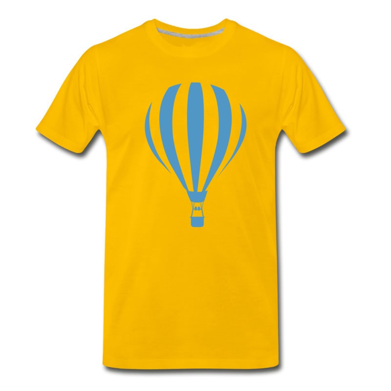 Men's Airplane Aeroplane Flugzeug Heissluftballon Air Ba T-Shirt