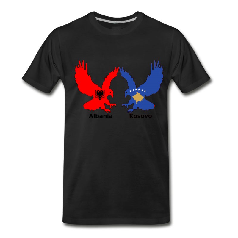 Men's Albania And Kosovo, Two Eagles T-Shirt