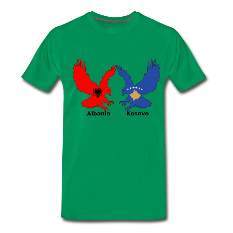 Men's Albania And Kosovo, Two Eagles T-Shirt