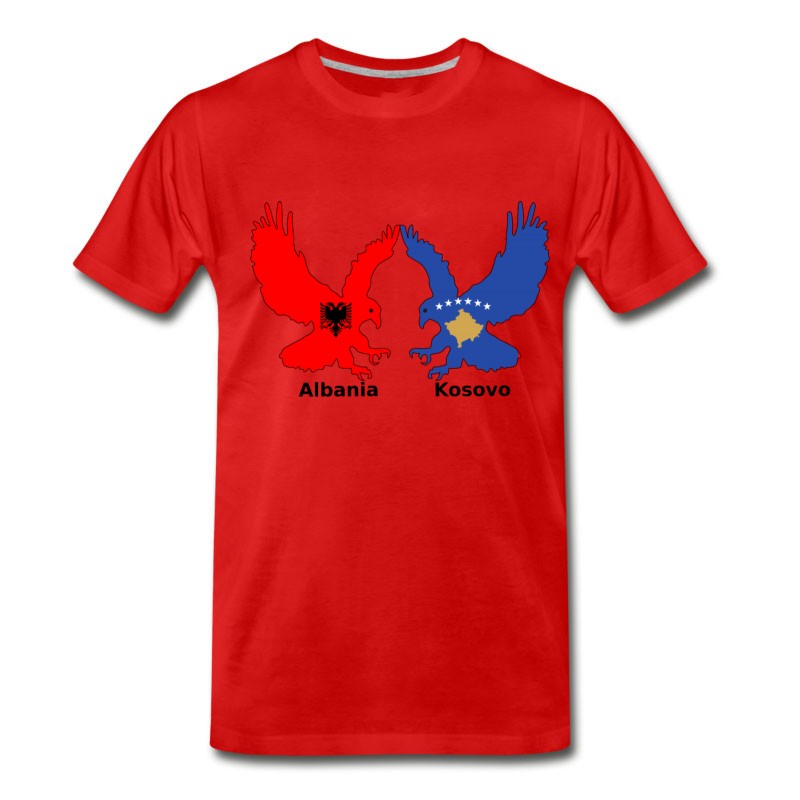 Men's Albania And Kosovo, Two Eagles T-Shirt