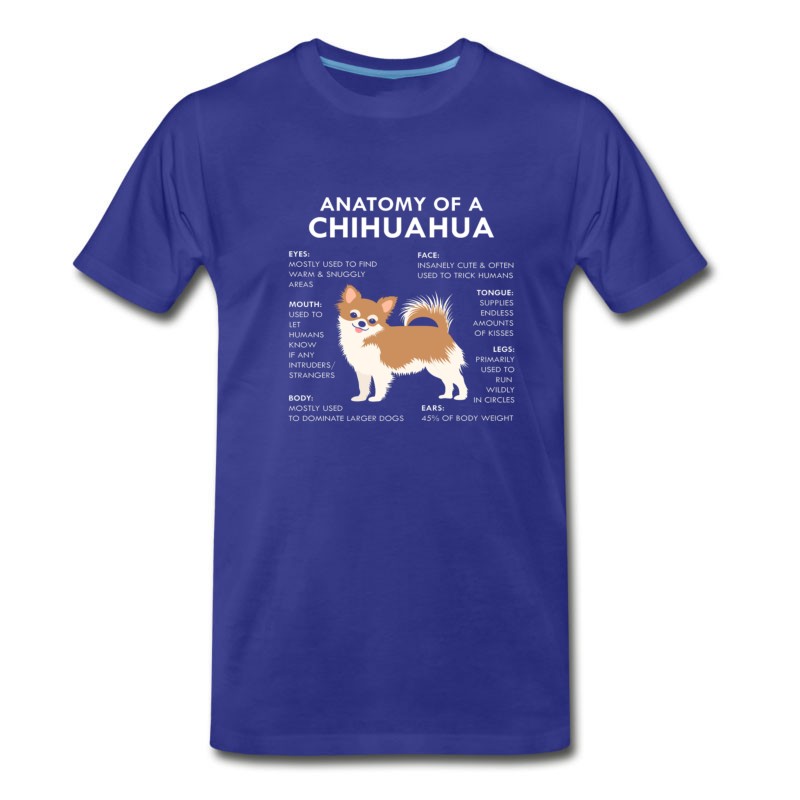 Men's Anatomy Of Chihuahua Funny Dog Lovers Gift T-Shirt