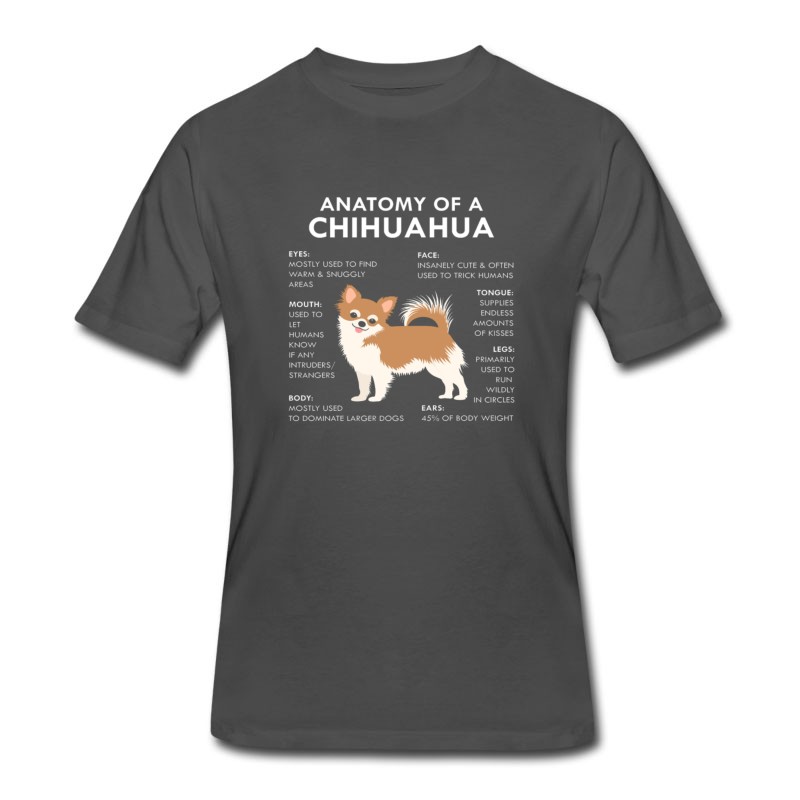 Men's Anatomy Of Chihuahua Funny Dog Lovers Gift T-Shirt