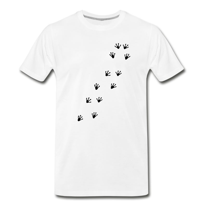 Men's Animal Tracks Footprint Frog T-Shirt