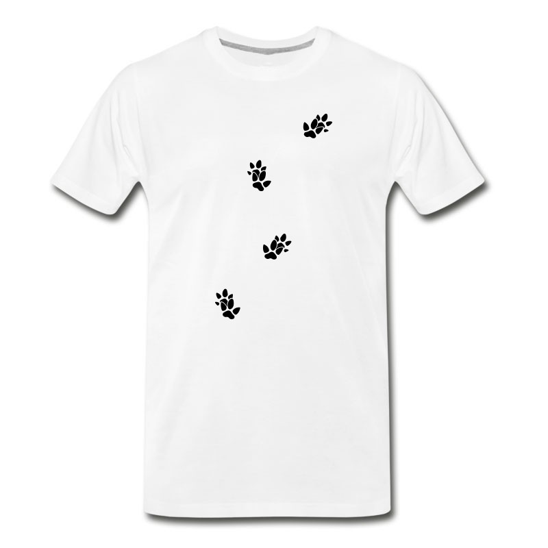 Men's Animal Tracks Footprint Tapir T-Shirt