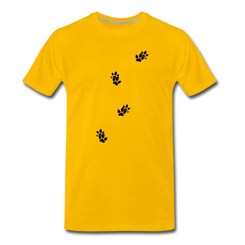 Men's Animal Tracks Footprint Tapir T-Shirt