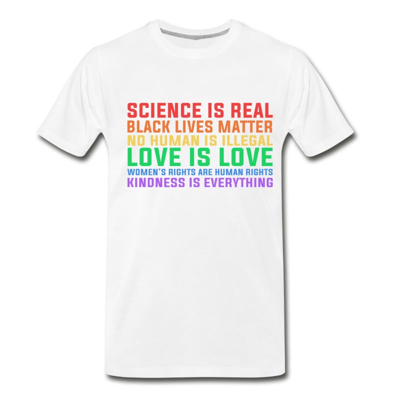 Men's Anti Trump Science Is Real Black Lives Matter T-Shirt