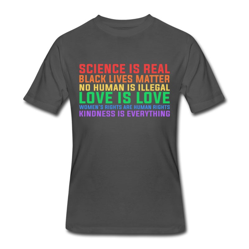 Men's Anti Trump Science Is Real Black Lives Matter T-Shirt