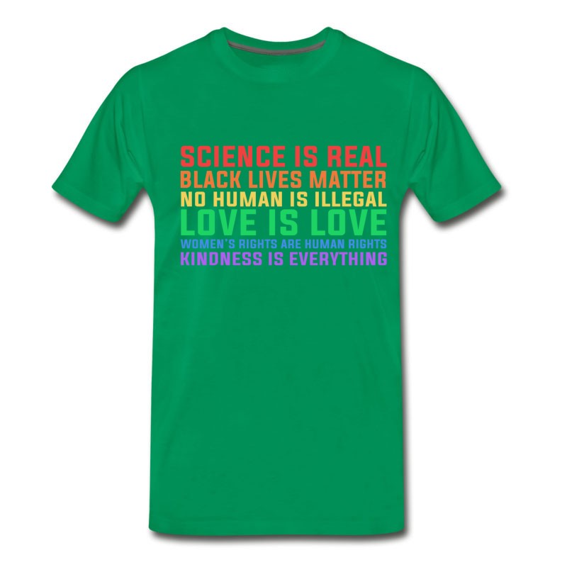 Men's Anti Trump Science Is Real Black Lives Matter T-Shirt