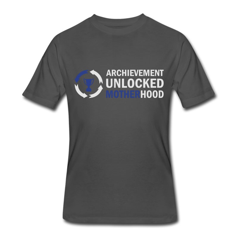 Men's Archievement Unlocked Motherhood T-Shirt