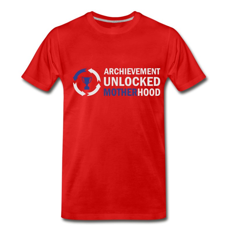 Men's Archievement Unlocked Motherhood T-Shirt