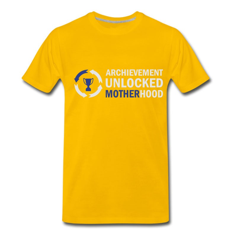 Men's Archievement Unlocked Motherhood T-Shirt