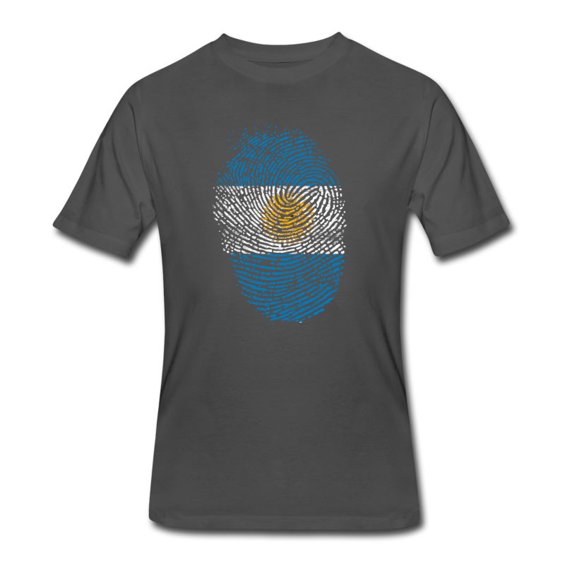 Men's Argentina Fingerprint Flag T-Shirt